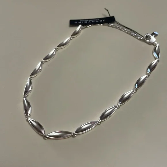 JENNY BIRD NWT Adjustable Silver Necklace - Picture 5 of 14